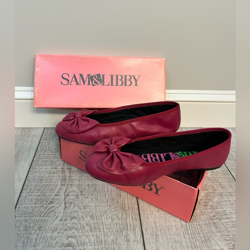 Vintage Sam & Libby Women's Dark Pink Flats